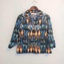 Chico's Metallic Printed Jacket