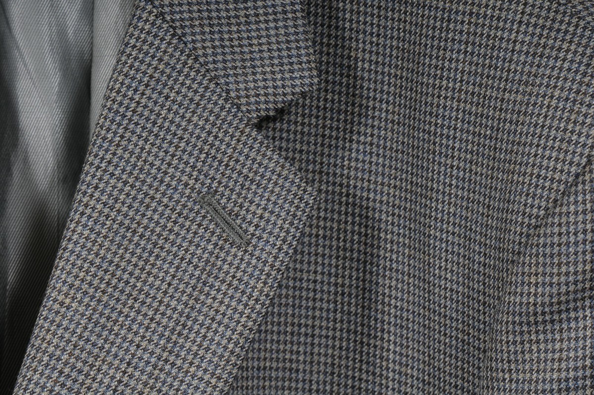 Pronto Uomo Mens Sport Coat Suit Jacket Size 48 R Gray Blue  display picture 1