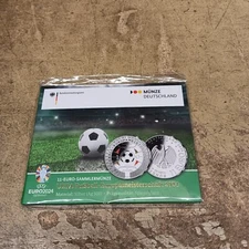 11 Euro Silber PP , Original VFS Blister / Folder , UEFA Fußball Europa EM