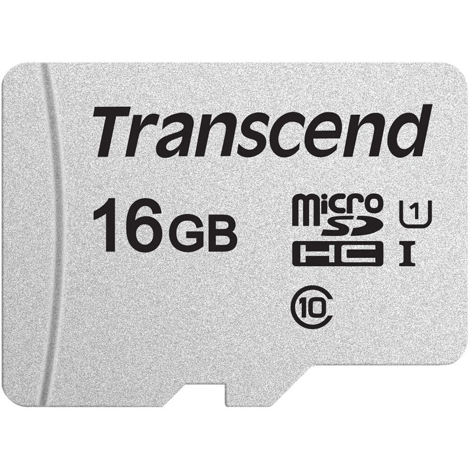 20x Transcend 16GB 300s 95MB/s Class 10 Micro SDHC Memory Card with SD Adapter - Image 2 of 3