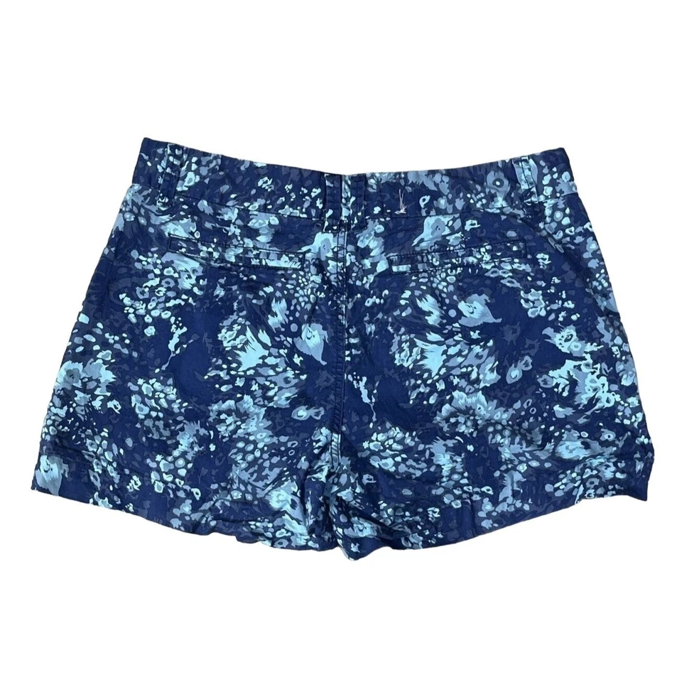 Pantalones cortos informales para mujer Calvin Klein Jeans azules florales entrepierna de 5" talla 10 Foto 2 de 4