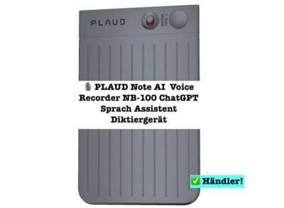  ️ PLAUD Note AI Voice Recorder  NB-100 ChatGPT Sprach Assistent Diktiergerät