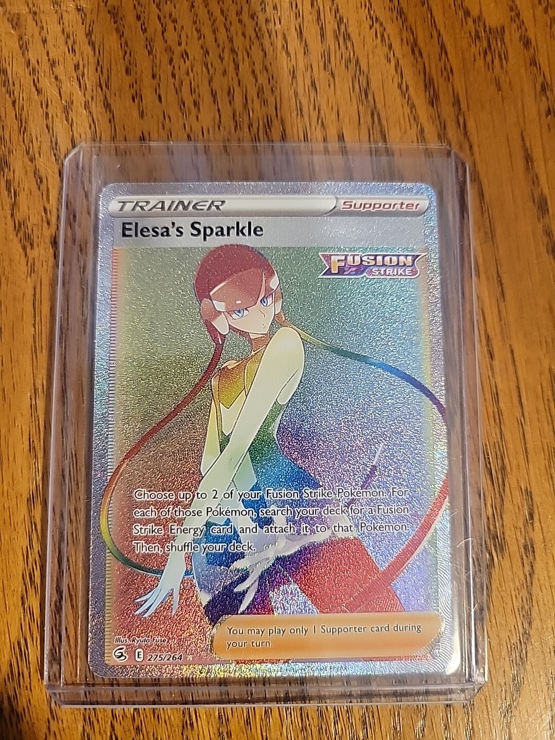 Elesa's Sparkle 275/264 RAINBOW RARE Pokemon TCG Fusion Strike NM