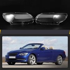 Pair Headlight Cover Lens Shell Fit For BMW E92 E93 Coupe Convertible 2010-2013