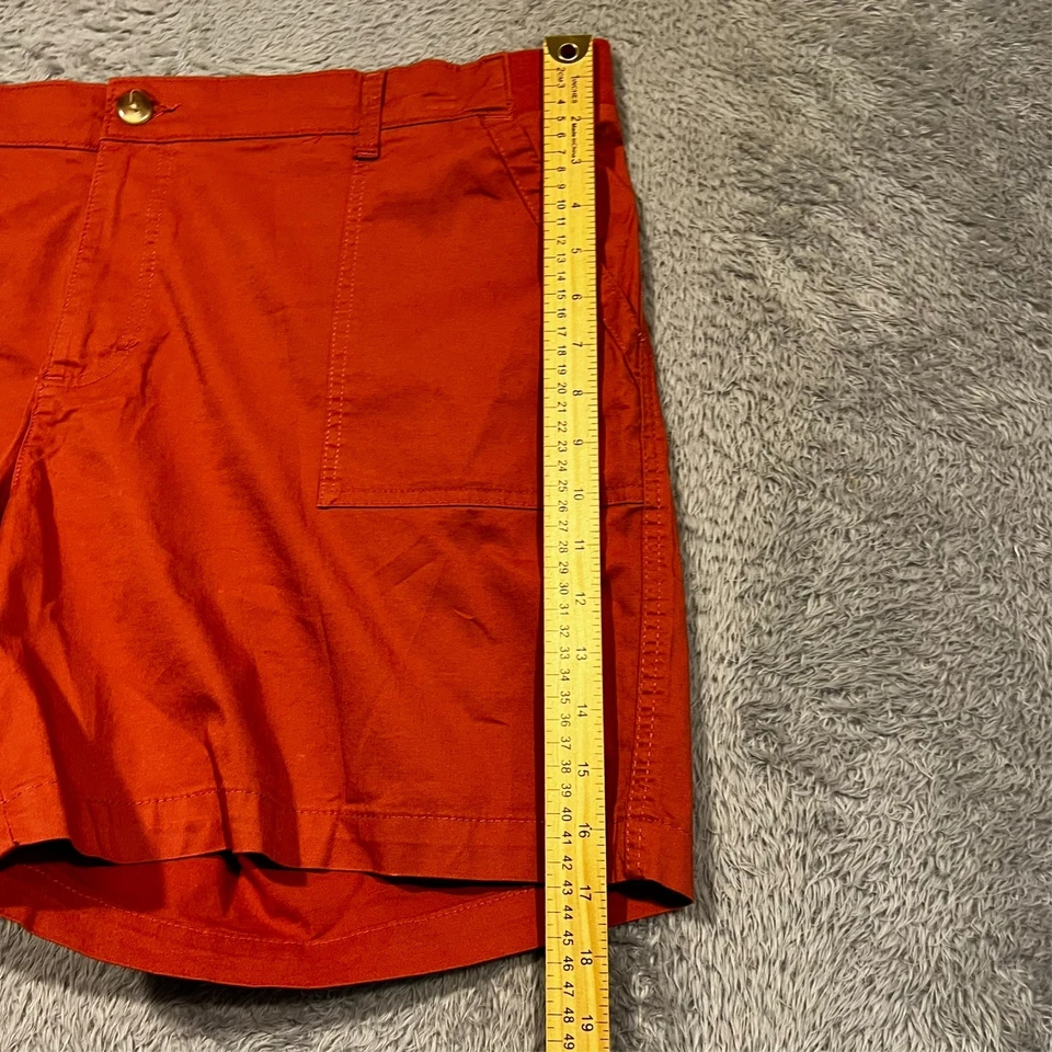 Pantalones Cortos Lee Bermudas Para Mujer 20 M Naranja Quemado Caminar Al Aire Libre Cintura Elástica Foto 3 de 4