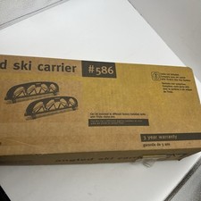 Thule 586 Angled Roof Top Ski Carrier Mount Black New