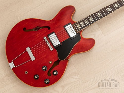 1972 Gibson ES-335 TDC Vintage Guitar Cherry w/ Embossed T Tops, Hangtag, Case