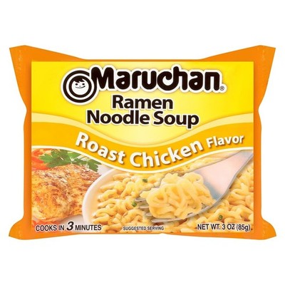 Maruchan Ramen Roast Chicken Flavor, 3 oz (Pack of 24)   Instant Noodles, Ready