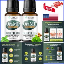 Mint-Flavored 2-Pack Tooth Oil for Gingivitis & Sensitive Gums - 4-in-1 Solution
