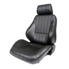 Procar Rally Series 1000 Driver-side Black Vinyl Seat Procar Rally Series 1000 Driver-side Black Vinyl Seat
