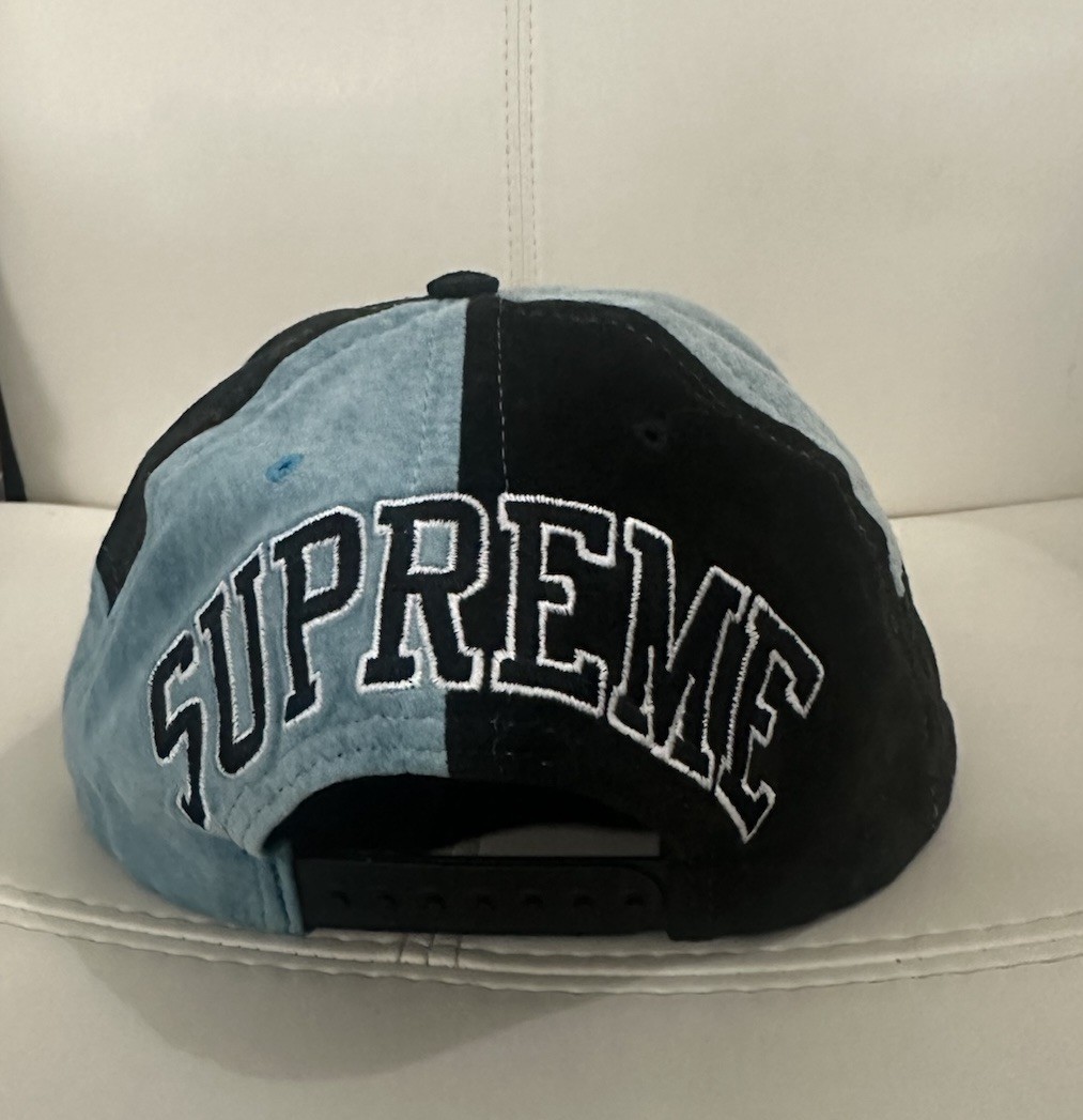 Supreme Patchwork Suede Back Arc Hat - image 1