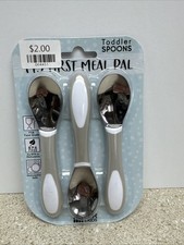 3-Pack ECR4Kids My First Meal Pal Toddler Spoons-Free Dishwasher Safe Utensils