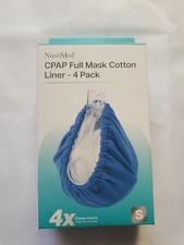 4 Pack NuvoMed CPAP Full Face Mask Liners Cotton Covers New S