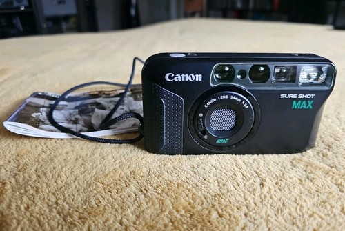 Canon Sure Shot MAX 38mm Point and Shoot 1:3.5 Vintage w/Manual Works *Read*