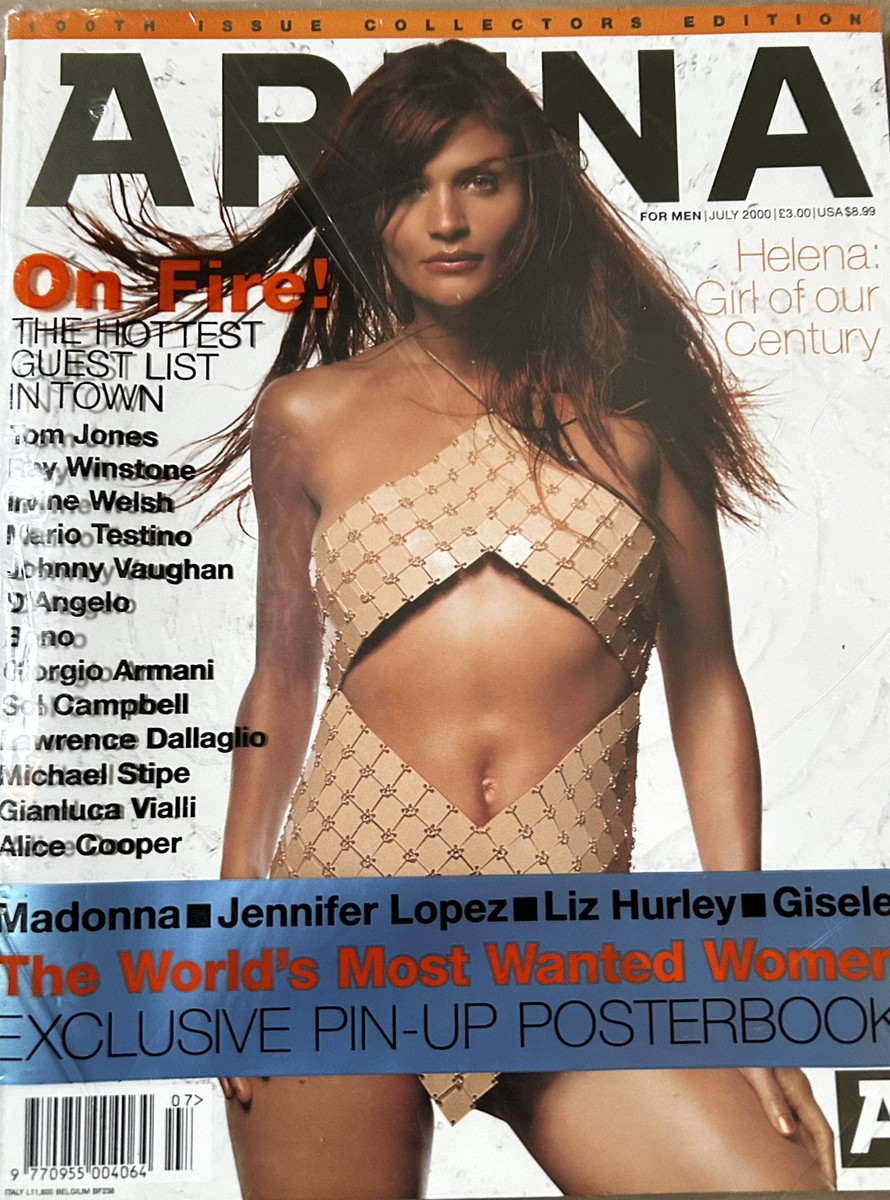 Arena magazine UK: July 2000 - Helena Christensen - Brand new in