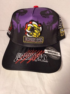 Jurassic Park Dad Hat Snapback Ovo Colab Black Purple Headgear Classic Adjustabl