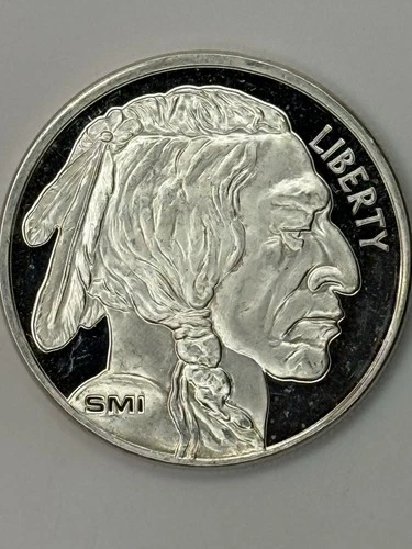 SMI Sunshine Mint 999 Silver Round Buffalo Indian Head 1 oz Uncirculated