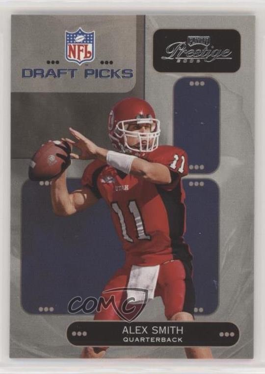 2005 Playoff Prestige Draft Picks Alex Smith #DP-1 Rookie RC 0a3