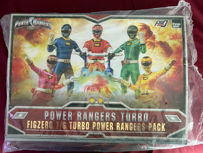 Threezero FigZero 1/6 Power Rangers Turbo Rangers Pack Complete w/ Box