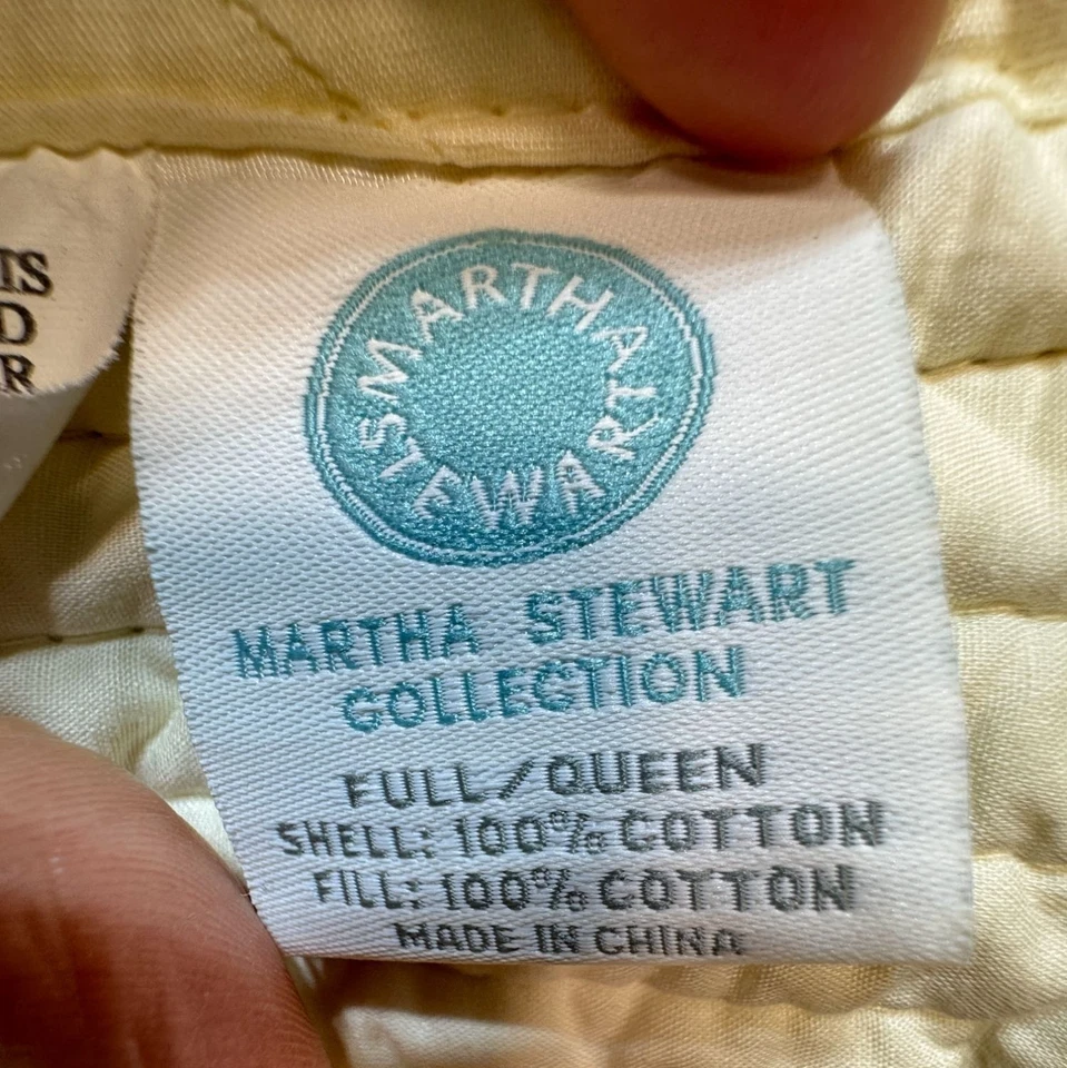 批量 oF 3 Martha Stewart 系列绗缝床罩和假棉 — 第 3/4 张图片