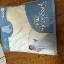 New Pkg Halo SleepSack Infant L 12-18mo 22-28lbs Cream Micro Fleece Cozy Zip