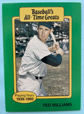 1987 Hygrade Baseball's All Time Greats Ted Williams - Boston Red Sox