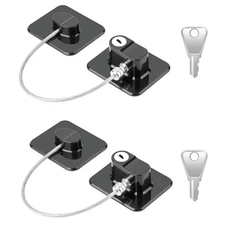 2 Pack Fridge Lock Freezer Lock with 2 Key for Child Safety, for Secure Storage