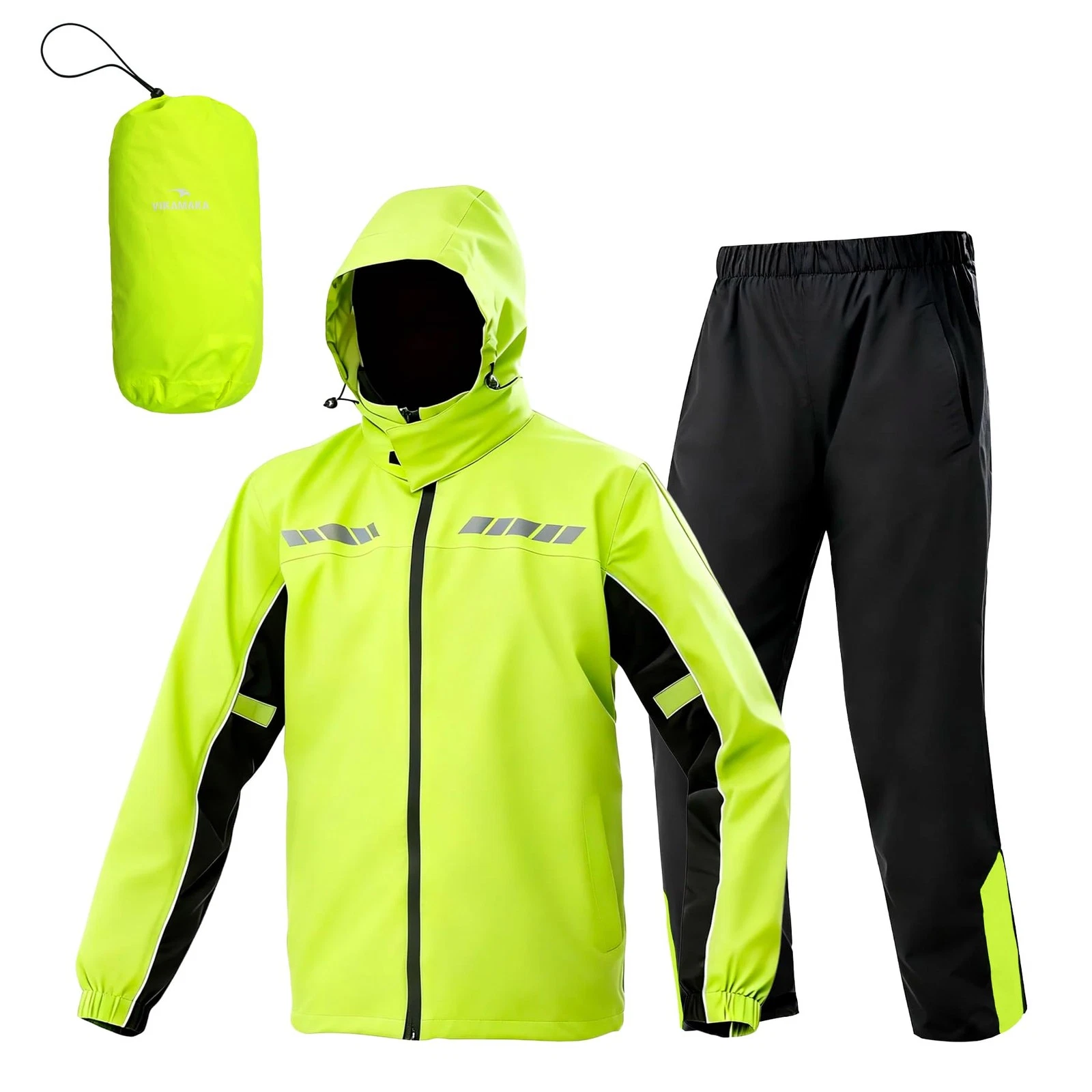 Waterproof Men's Rain Suit - Breathable Hooded Jacket & Pants Set, XXX-Large
Opens in a new window o