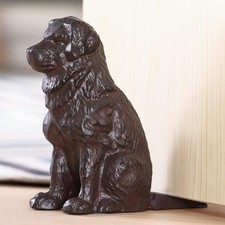 3.07 Lbs Cast Iron Door Stop Wedge Metal Dog Door Stoppers for Bottom of Door...
