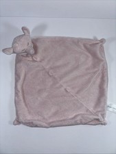Angel Dear Pink Elephant Lovey Baby Security Blanket Plush Knotted 12 x12