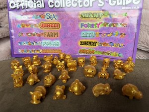 5 RANDOM GOLD Trophy Sqwishland Squishland Vending Squishy Squinkies Toys Animal