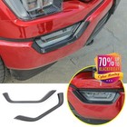 Carbon Fiber Look Front Fog Light Lamp Cover Trim For 2021-2023 Ford F150 F-150