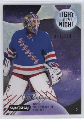 2022 Upper Deck Synergy Light Up The Night Blue /399 Igor Shesterkin #LN-IS 1f6i