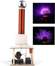 Tesla Coil DIY Kit, Touchable Plasma Ball Spark Gap Arc Generator for Physics T