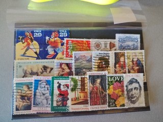 18 Briefmarken USA Lot 554