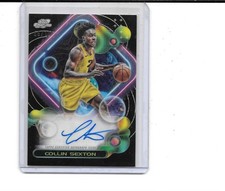 2023-24 TOPPS COSMIC CHROME COLLIN SEXTON AUTO AUTOGRAPH # 5/10