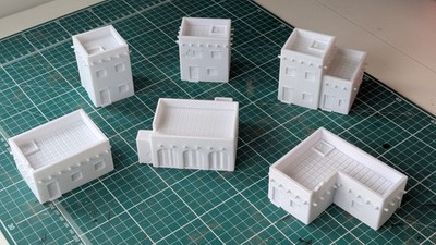 15 mm Maßstab Tischplatte Wargaming arabisch afrikanisch nahöstlicher Stil 6 Gebäude