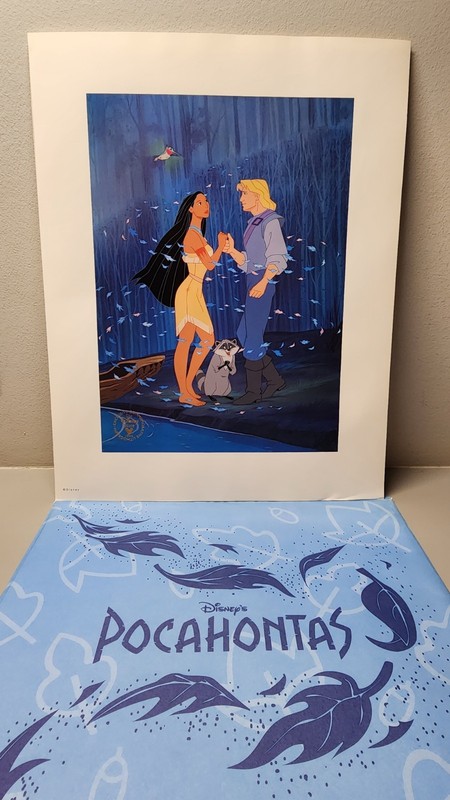 Disney Store Pocahontas Art Print 1995 Exclusive Commemorative 11x14” Lithograph