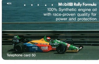 Japan : tolle schöne private Telefonkarte : Johnny Herbert im F 1 Benetton B188