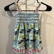 Matilda Jane Funhouse Tunic Top Girls Happy and Free Shirt Size 4 Free Ship