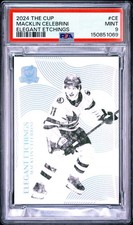 2024-25 Upper Deck The Cup Macklin Celebrini Elegant Etchings RC /199 PSA 9