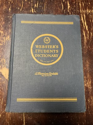 Webster's Student Dictionary VTG A Merriam Webster 1956 Hardcover Reference Book