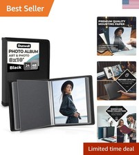 Photo Album 8x10 Black with Mounting Paper, 8 x 10 Photo  Art Portfolio Pres...