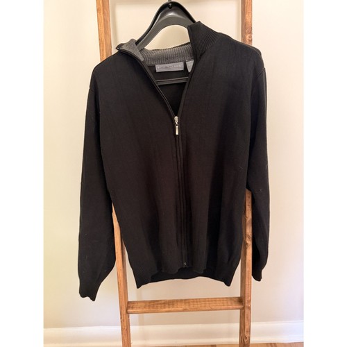 Oscar De La Renta Zip Up Casual Jacket