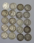 (20) US Barber Silver Quarters 25c Nice Lot Ave Circ.