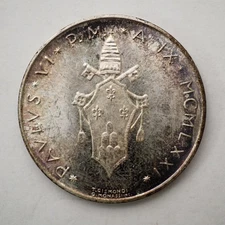 Vatican 1971  500 Lire Silver Coin FREE SHIP! C0261