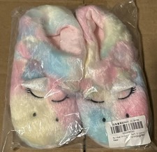Rainbow Unicorn Kids Slippers