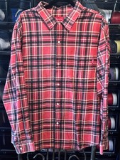 Supreme New York printed plaid flannel Red XL SS20