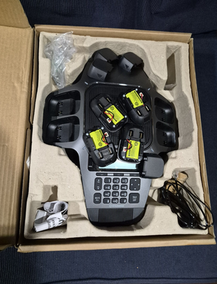 #ad VTech ErisStation VCS754 SIP Audio Conferencing Phone w 4 Wireless Mics $95.00