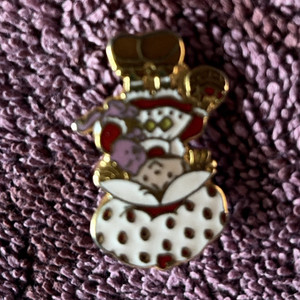 Strawberry Shortcake Enamel Character Pinback Lapel Pin Brooch, Taiwan